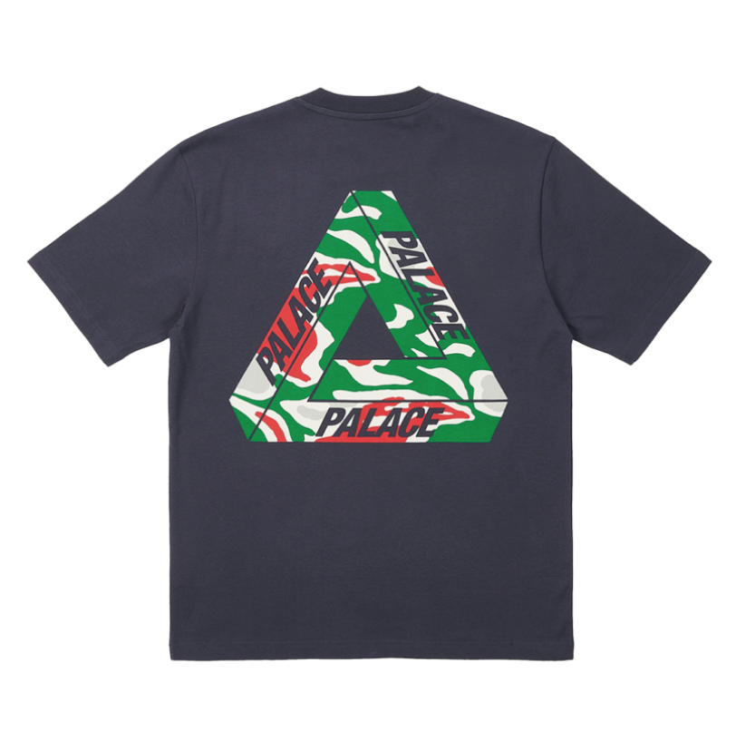 Palace Jungle Camo Tri-Ferg T-Shirt Navy (2023)