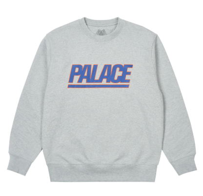 Palace Gigantic Crewneck Grey (2023)