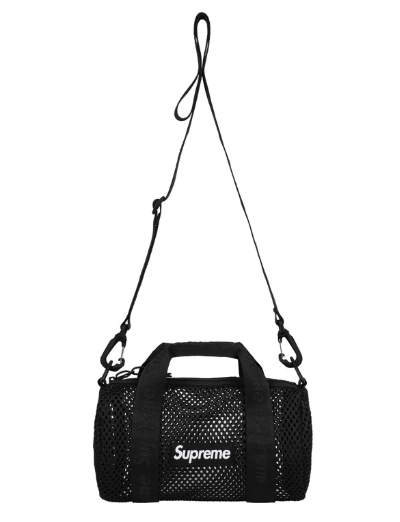 Supreme Mesh Mini Duffle Bag Black (2025)