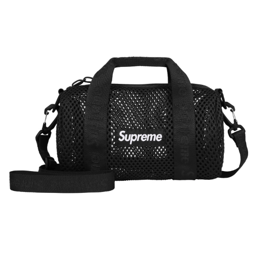 Supreme Mesh Mini Duffle Bag Black (2025)