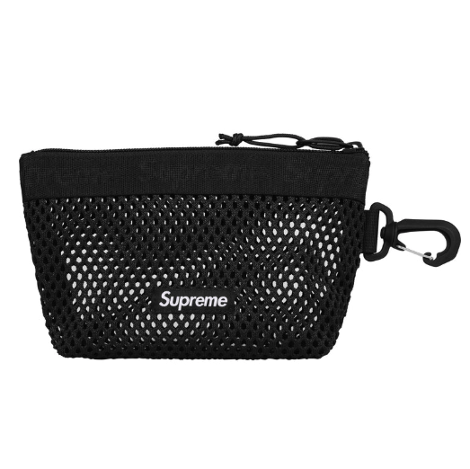 Supreme Mesh Mini Pouch Black (2025)