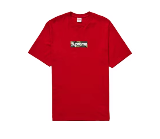 Supreme Camo Box Logo T-Shirt Red (FW23)