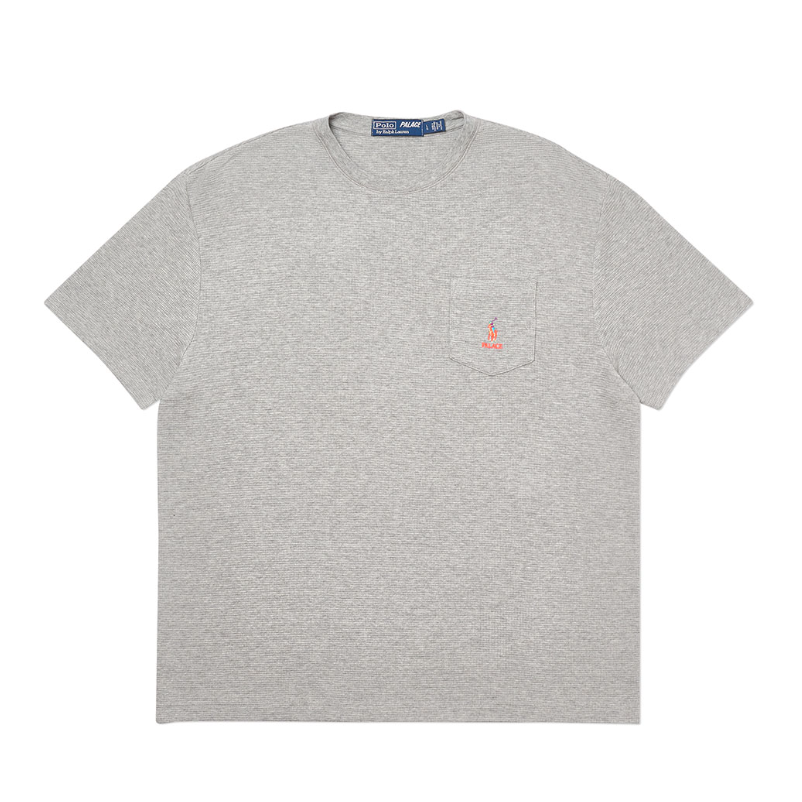 Palace Ralph Lauren Waffle Pocket T-Shirt Andover Heather (2018)