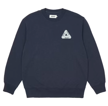 Palace Slub Crew Navy (2021)