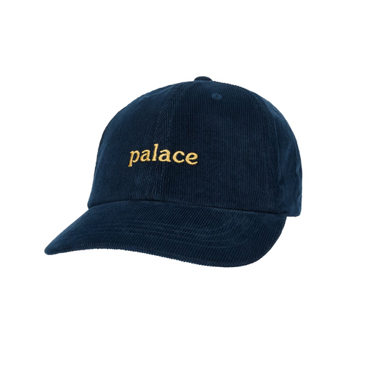 Palace Washed Cord 6-Panel Navy (Spring 2025)