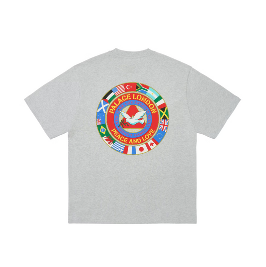Palace Nations T-Shirt Grey Marl (Autumn 2024)