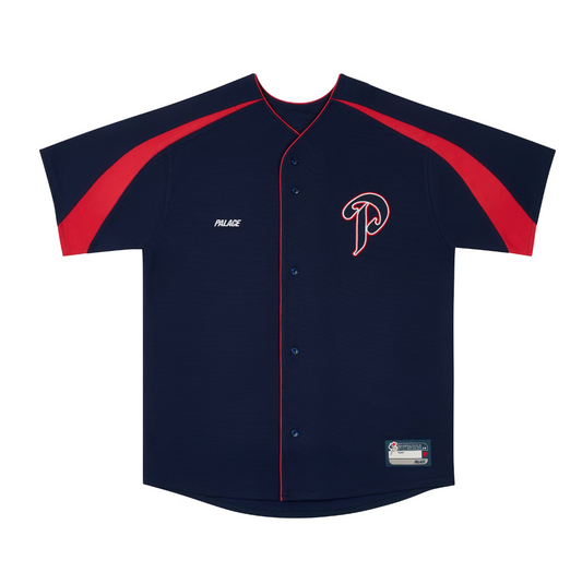 Palace P Baseball Jersey Navy (Autumn 2024)