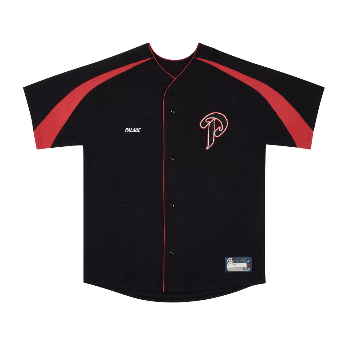 Palace P Baseball Jersey Black (Autumn 2024)