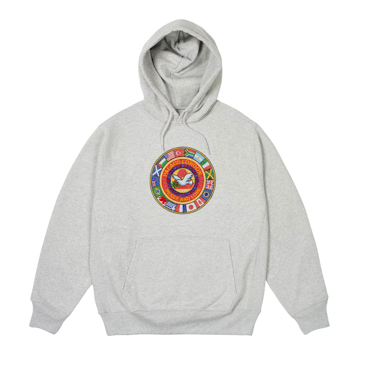 Palace Nations Hood Grey Marl (Autumn 2024)