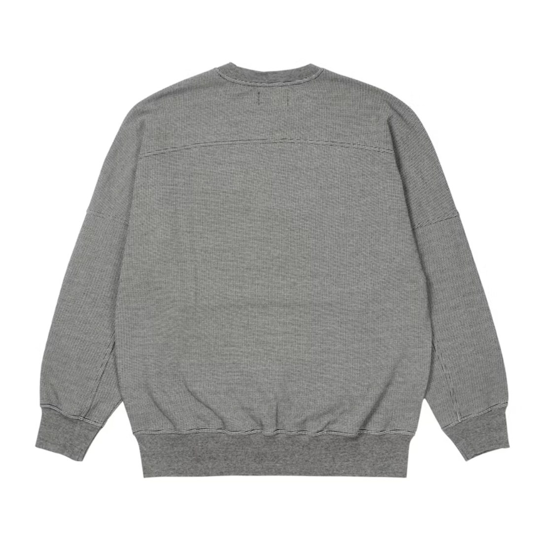 Palace Gaufre Drop Shoulder Crew Black (Autumn 2021)
