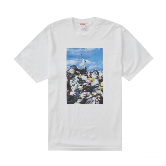 Supreme Statue Of Liberty Trash T-Shirt White