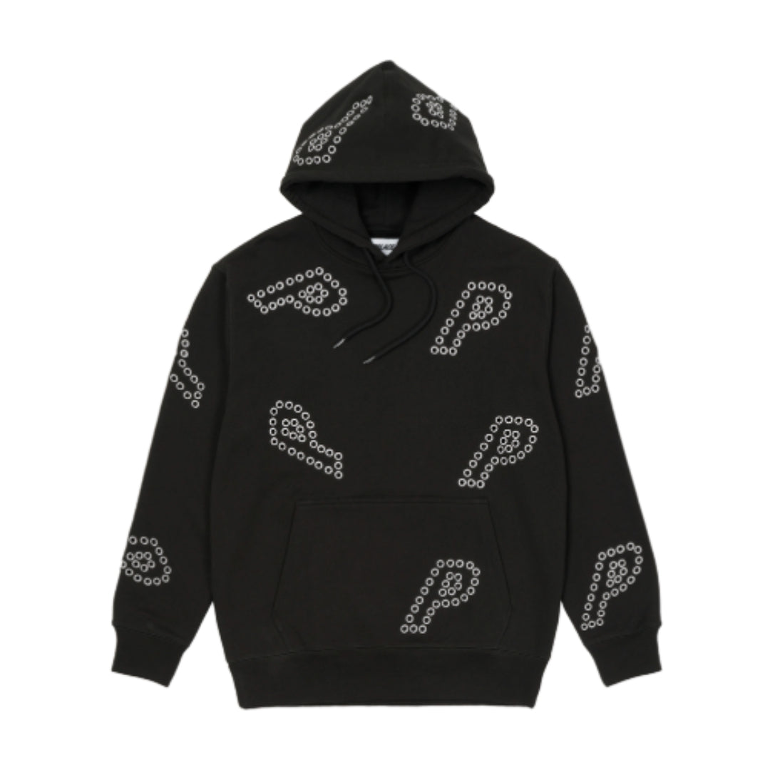 Palace Eyelet P Hoodie Black (2021)