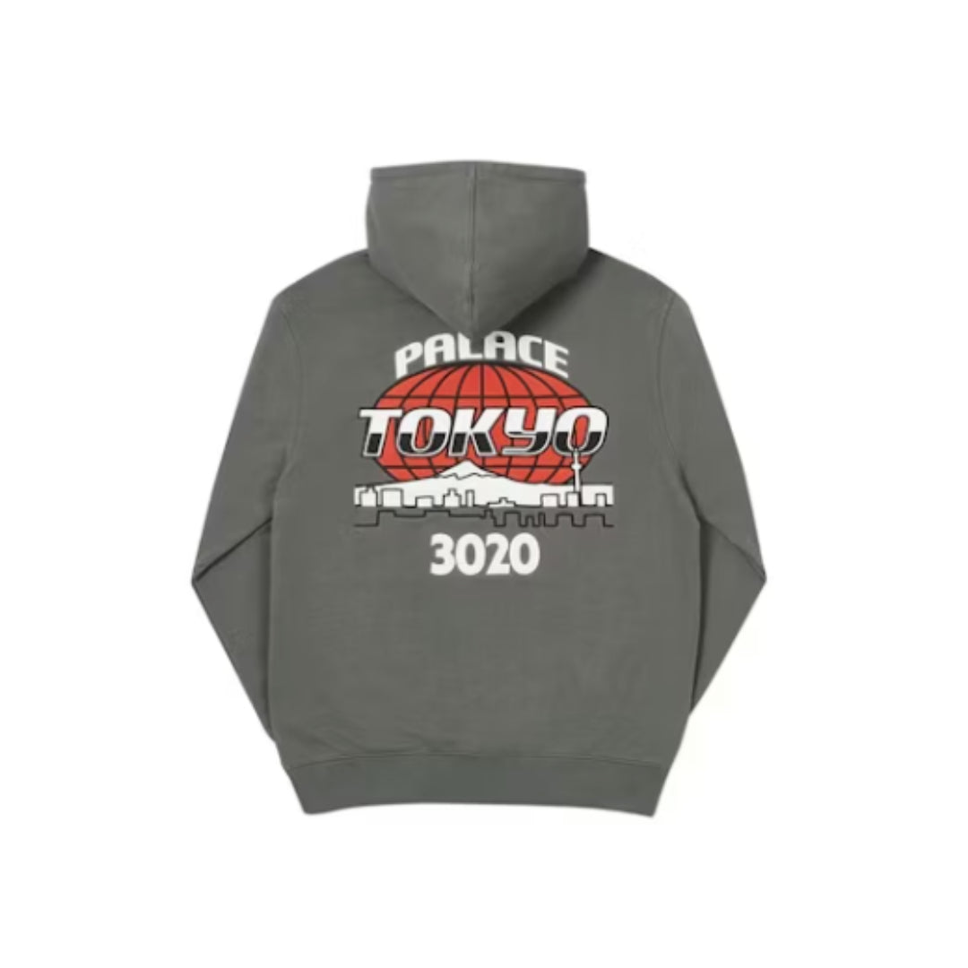 Palace New Era Tokyo Hoodie Grey (2020)