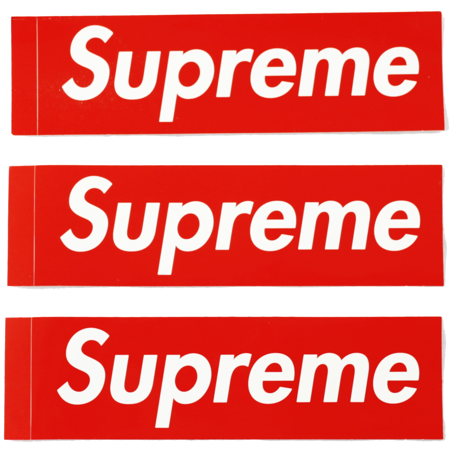 Supreme top logo sticker