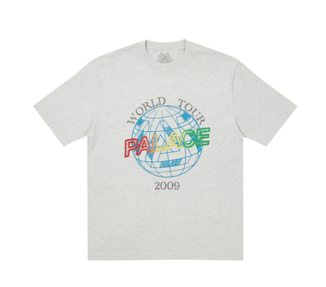 Palace World Tour T-Shirt Grey (2022)