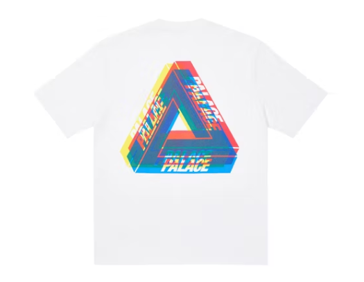 Palace Tri-Ferg Colour Blur T-Shirt White