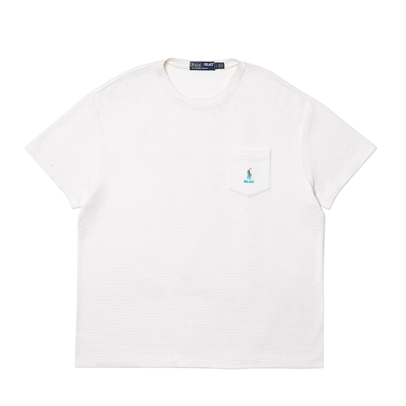 Palace Ralph Lauren Waffle Pocket T-Shirt Pure White (2018)