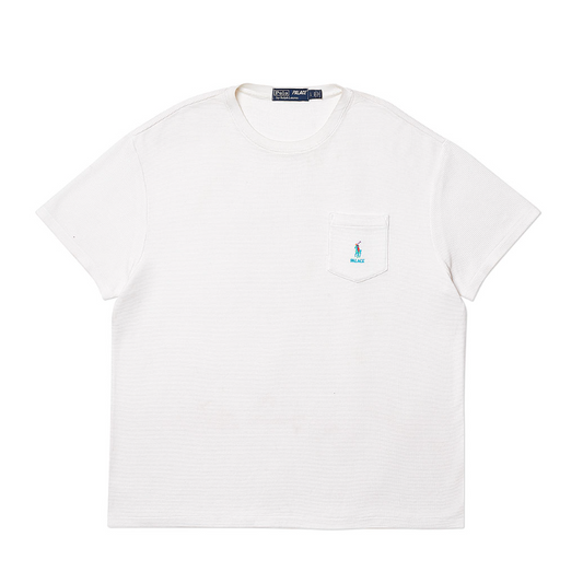 Palace Ralph Lauren Waffle Pocket T-Shirt Pure White (2018)