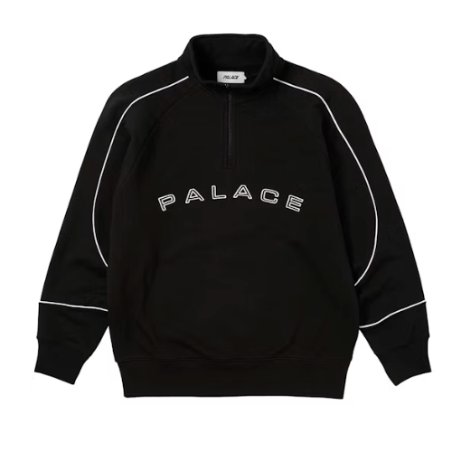Palace Sport Piped 1/4 Zip Black (Spring 2023)