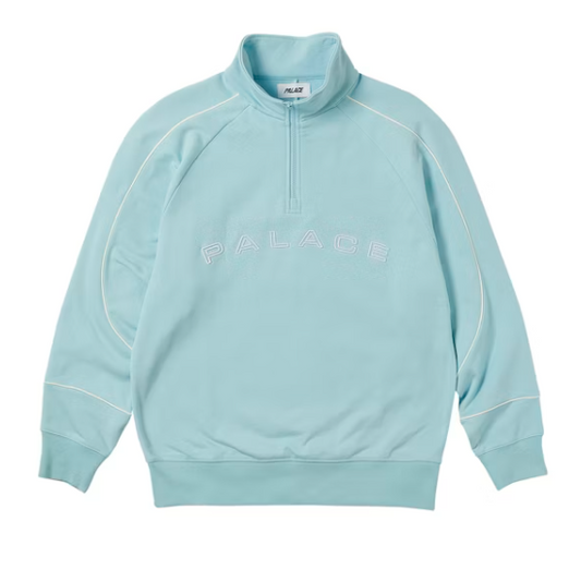Palace Sport Piped 1/4 Zip Crystalised Blue (Spring 2023)