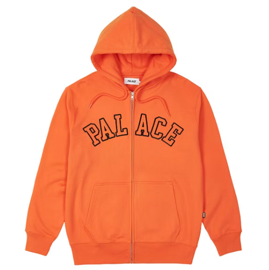 Outline Arch Zip Hoodie Tiger Orange (Spring 2023)