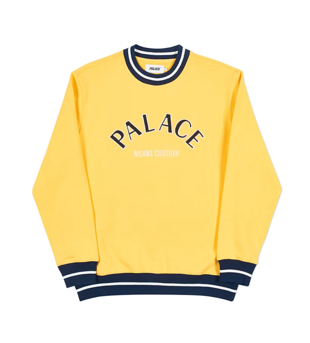 Palace Couture Crew Yellow (Summer 2018)