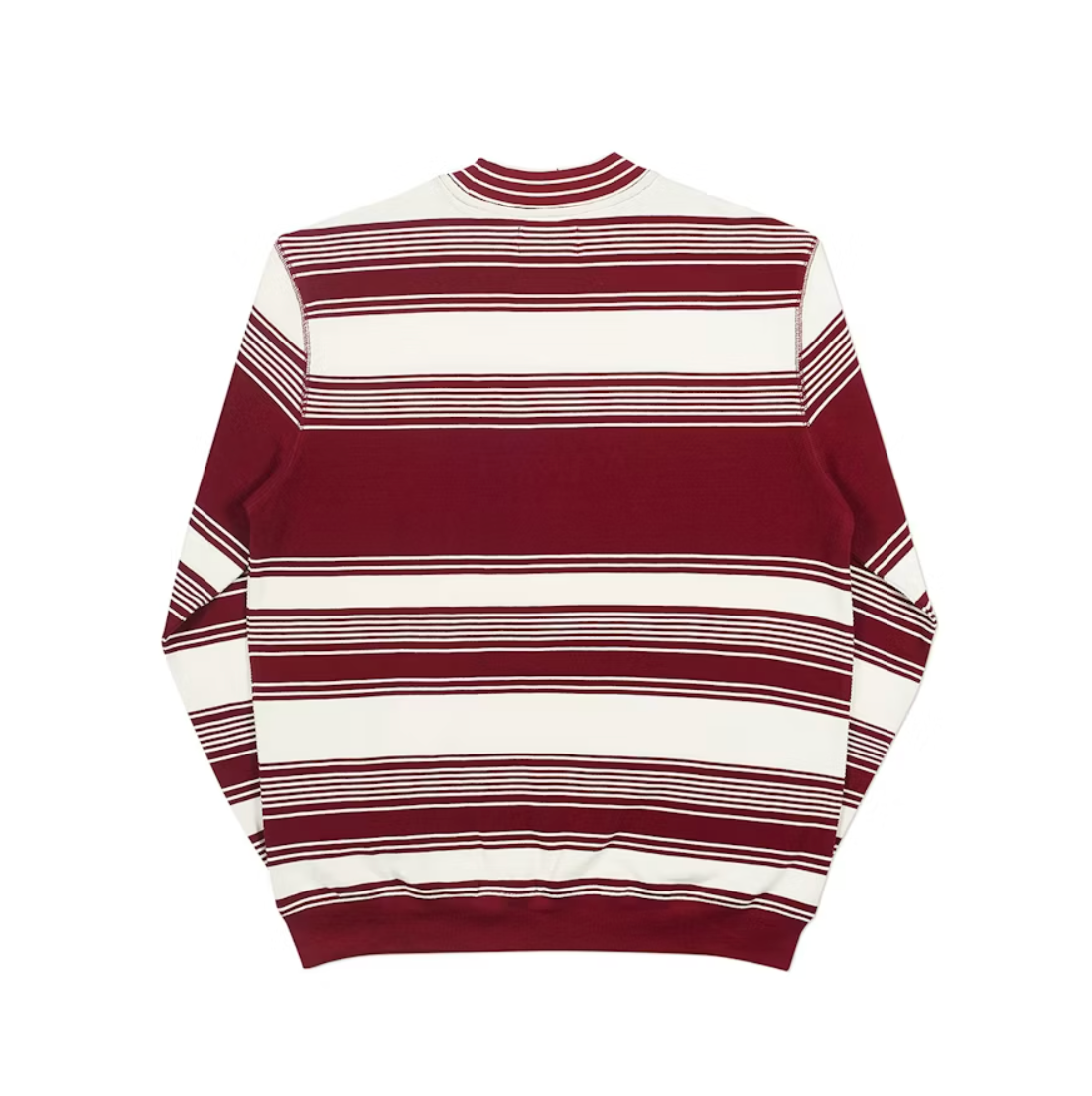 Palace Pique Your Nose Crew White/Burgundy (Autumn 2018)
