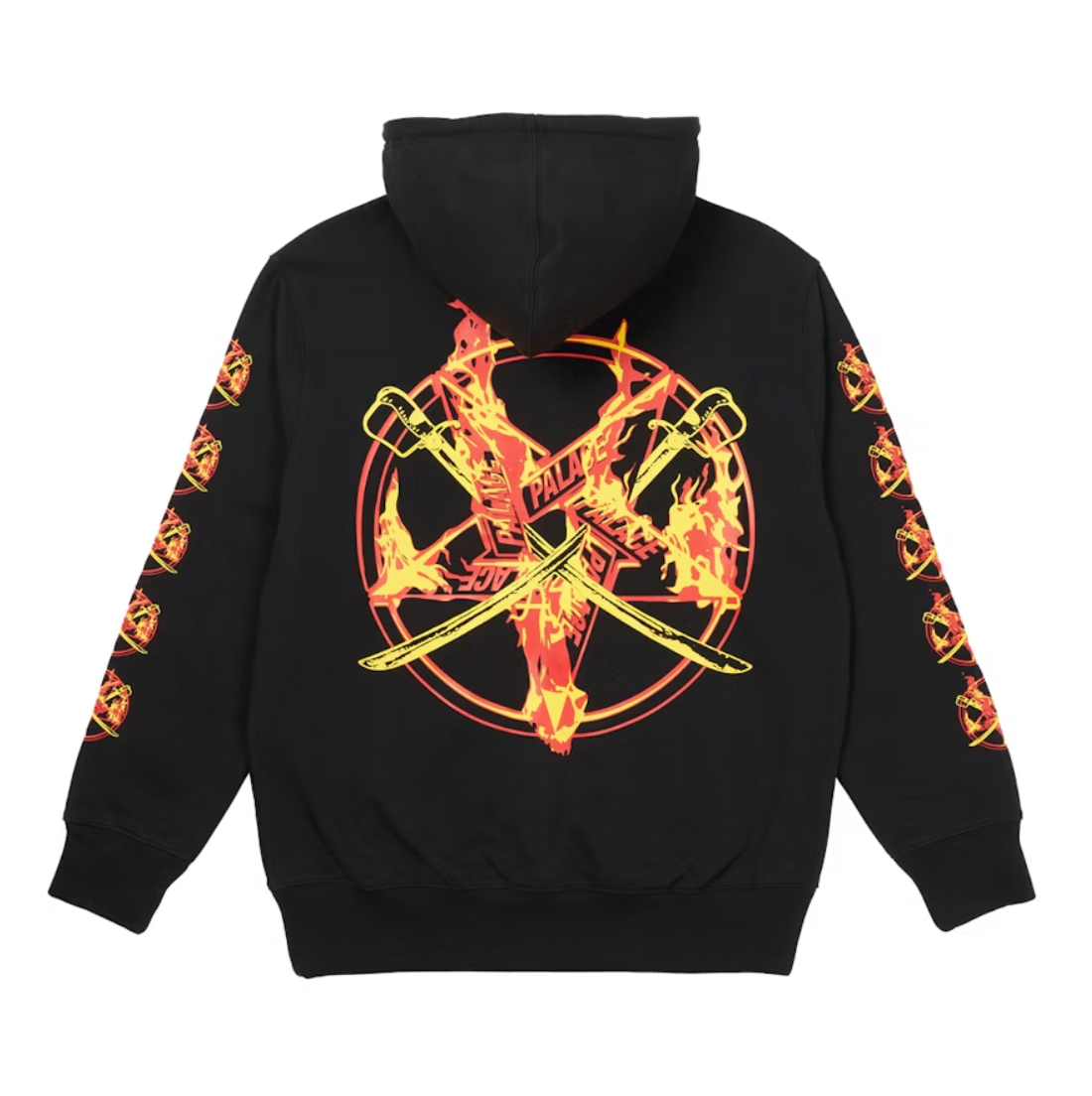 Palace Flamed Hood Black (Autumn 2021)