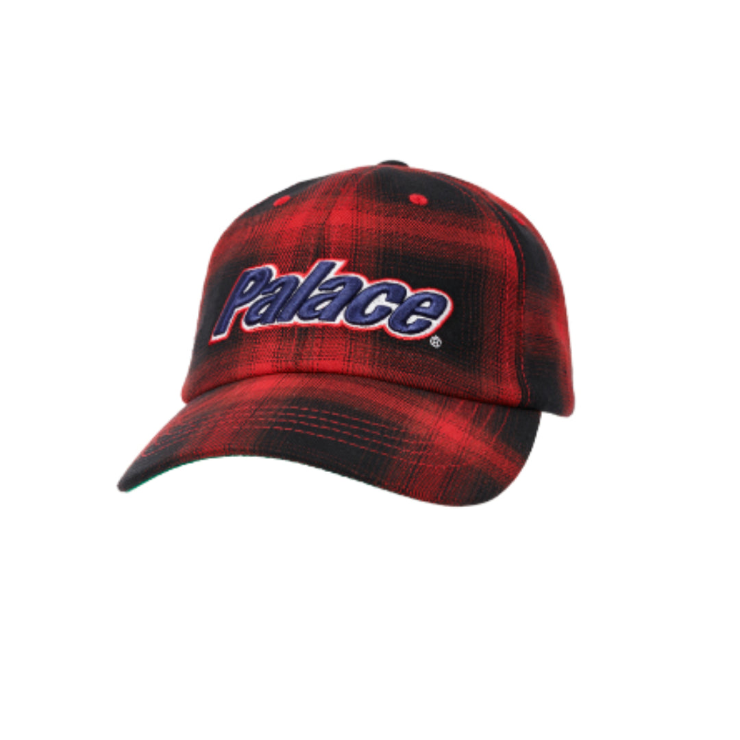 Palace Lowercase 6-Panel Red Check