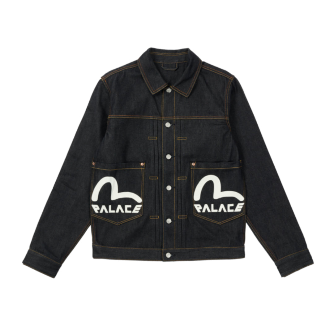 Palace x Evisu Jeans Denim Jacket Indigo Wash (2021)