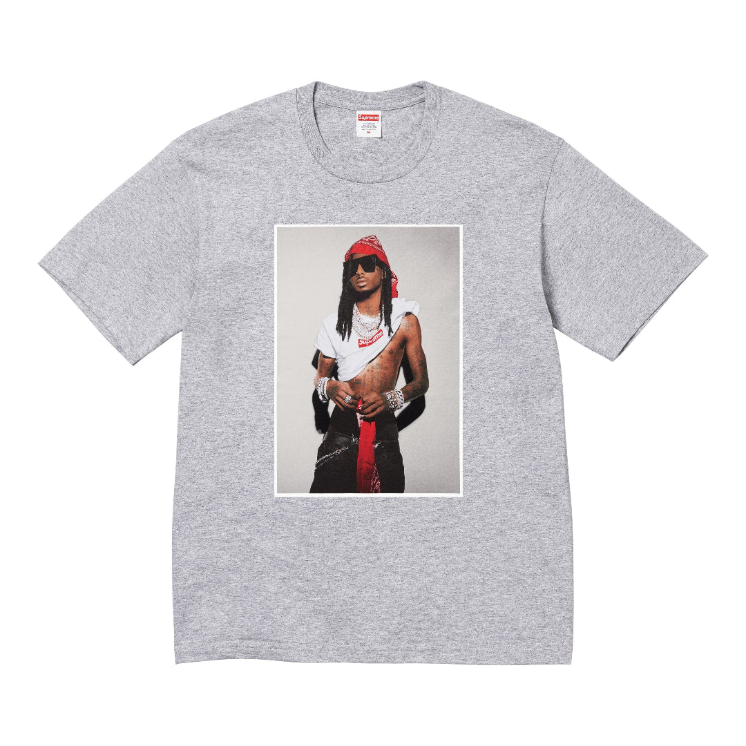 Supreme Playboi Carti Photo T-Shirt Heather Grey (FW25)